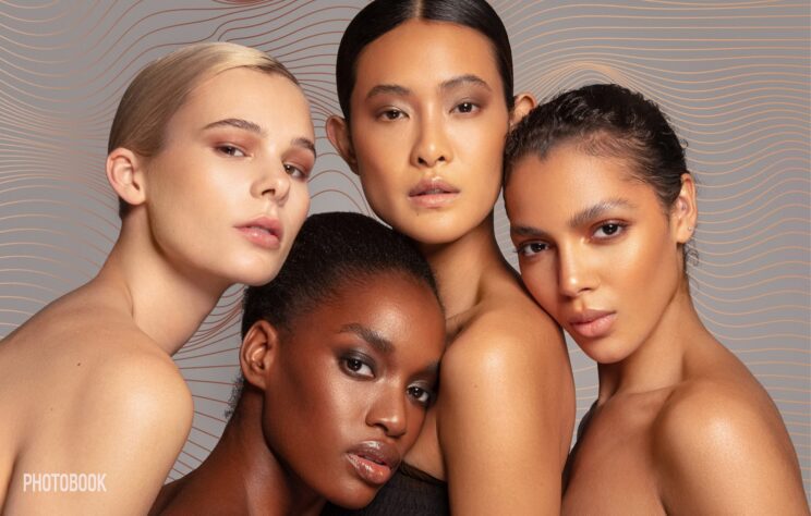 skin care photo retouched