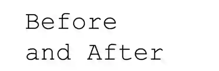 before after